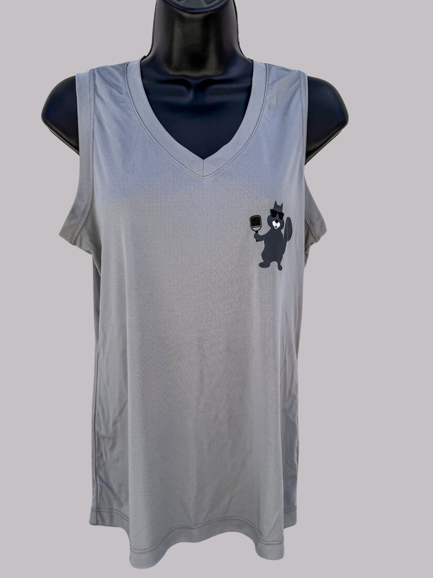 Ladies Moisture Wicking Sleeveless V-Neck Tees