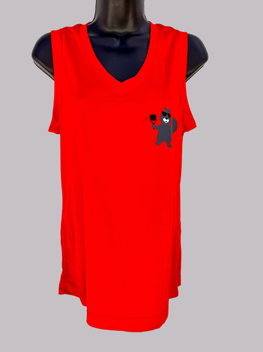 Ladies Moisture Wicking Sleeveless V-Neck Tees