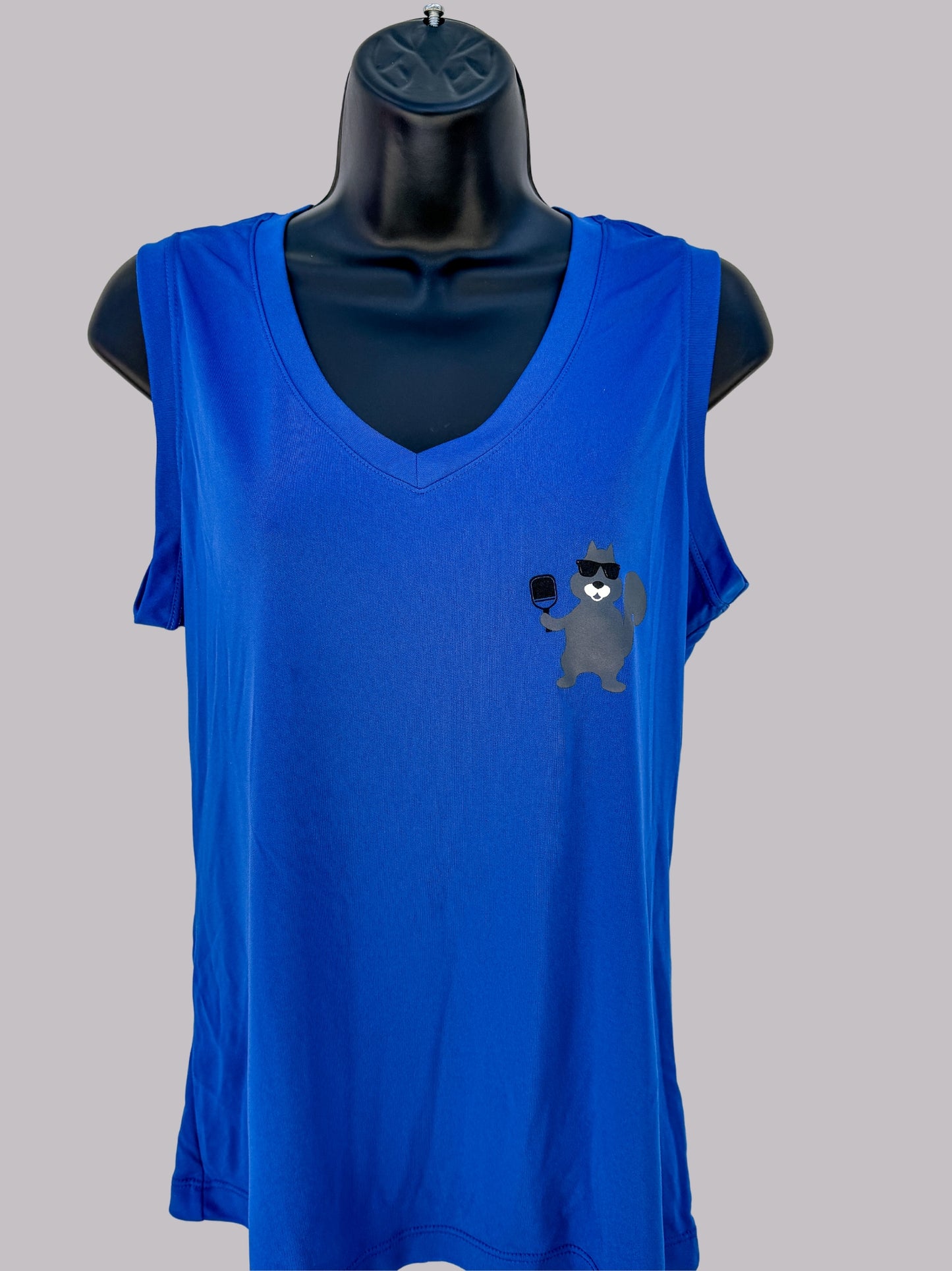 Ladies Moisture Wicking Sleeveless V-Neck Tees